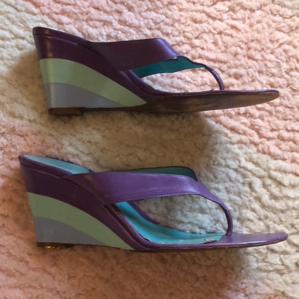 Pucci wedge thongs